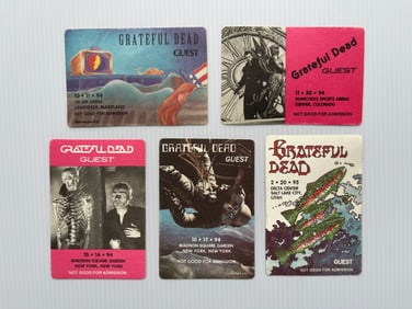 GRATEFUL DEAD BACKSTAGE PASSES - 1994-1995