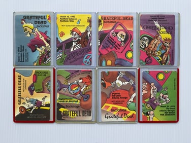 GRATEFUL DEAD BACKSTAGE PASSES - REONEGRO PUZZLE PIECES 1993 - FULL