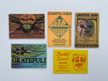 GRATEFUL DEAD BACKSTAGE PASSES - 1990