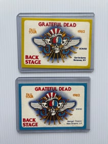 GRATEFUL DEAD BACKSTAGE PASSES - 1982