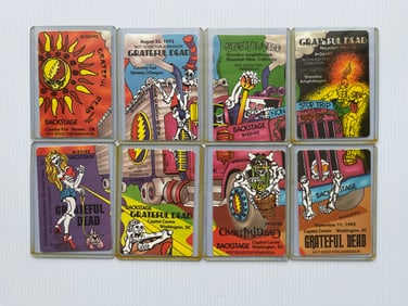 GRATEFUL DEAD BACKSTAGE PASSES - REONEGRO PUZZLE PIECES 1992 - FULL