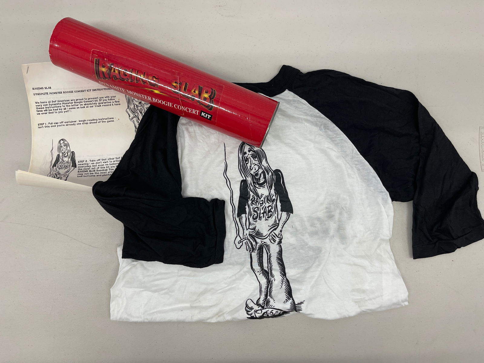 RAGING SLAB PRESS KIT WITH UNUSED T-SHIRT (1 of 1)