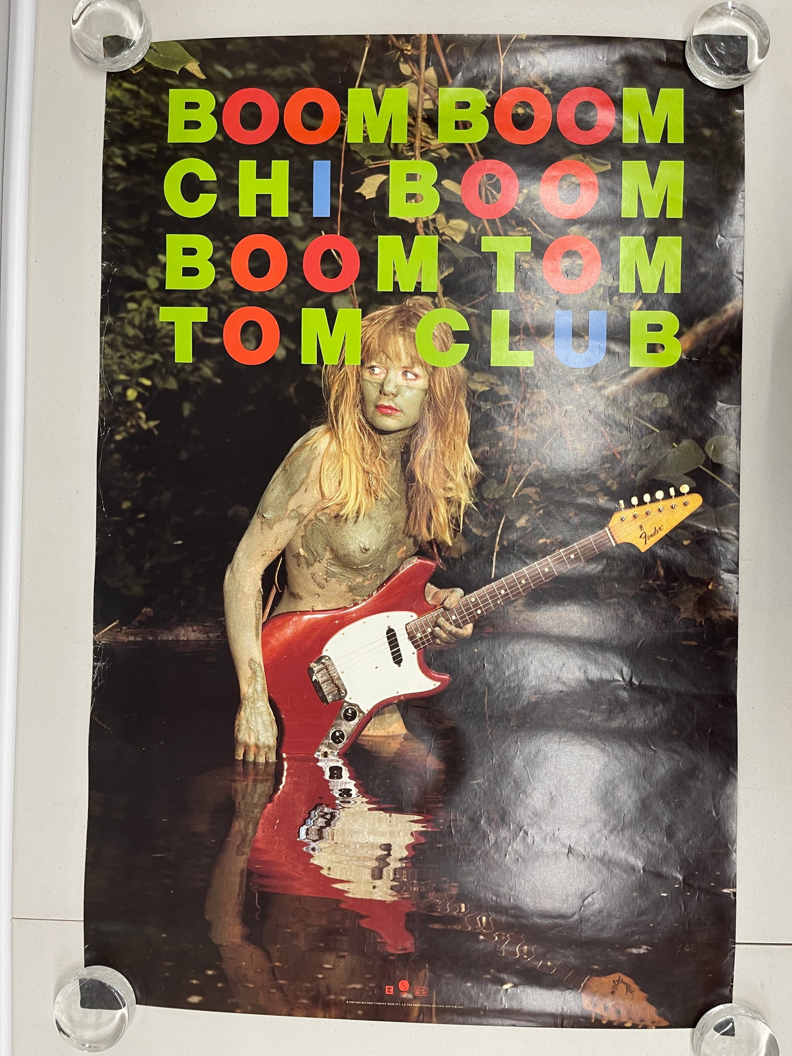 TOM TOM CLUB POSTER: TOM TOM CLUB POSTER. BOOM BOOM CHI BOOM BOOM.