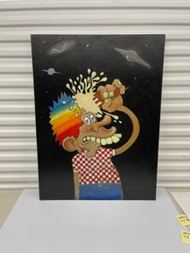 ORIGINAL ICE CREAM KID PAINTING ON CANVAS - MOUSE HOUSE