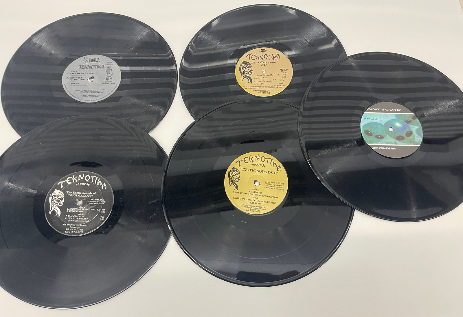 LOT OF 4 (FOUR) TEKNOTIKA DJ ALBUMS WITH FREE ACID ORANGE (1 of 1)