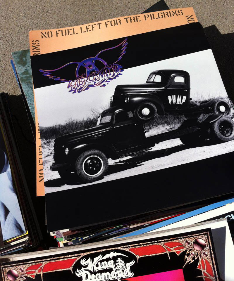 OVER 100+ ALBUM FLATS ! ! !: Hundreds of artists. Over 100+ Album flats. Record store promotions. They don't make these anymore. TOO MANY to list - Keith Richards, Aerosmith, John Lennon, Bowi, Furs, Journey, Grateful Dead, Clapt