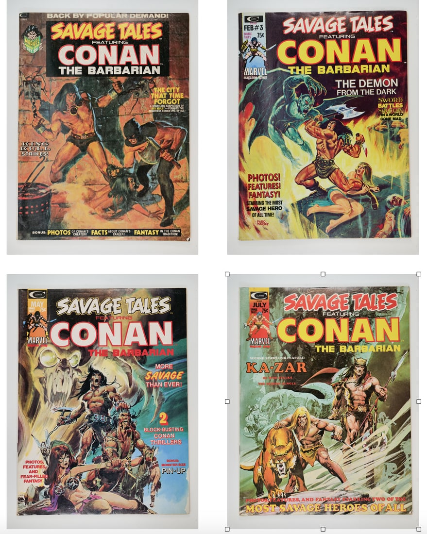 Savage Tales Featuring Conan #2-5: Savage Tales Featuring Conan #2-5