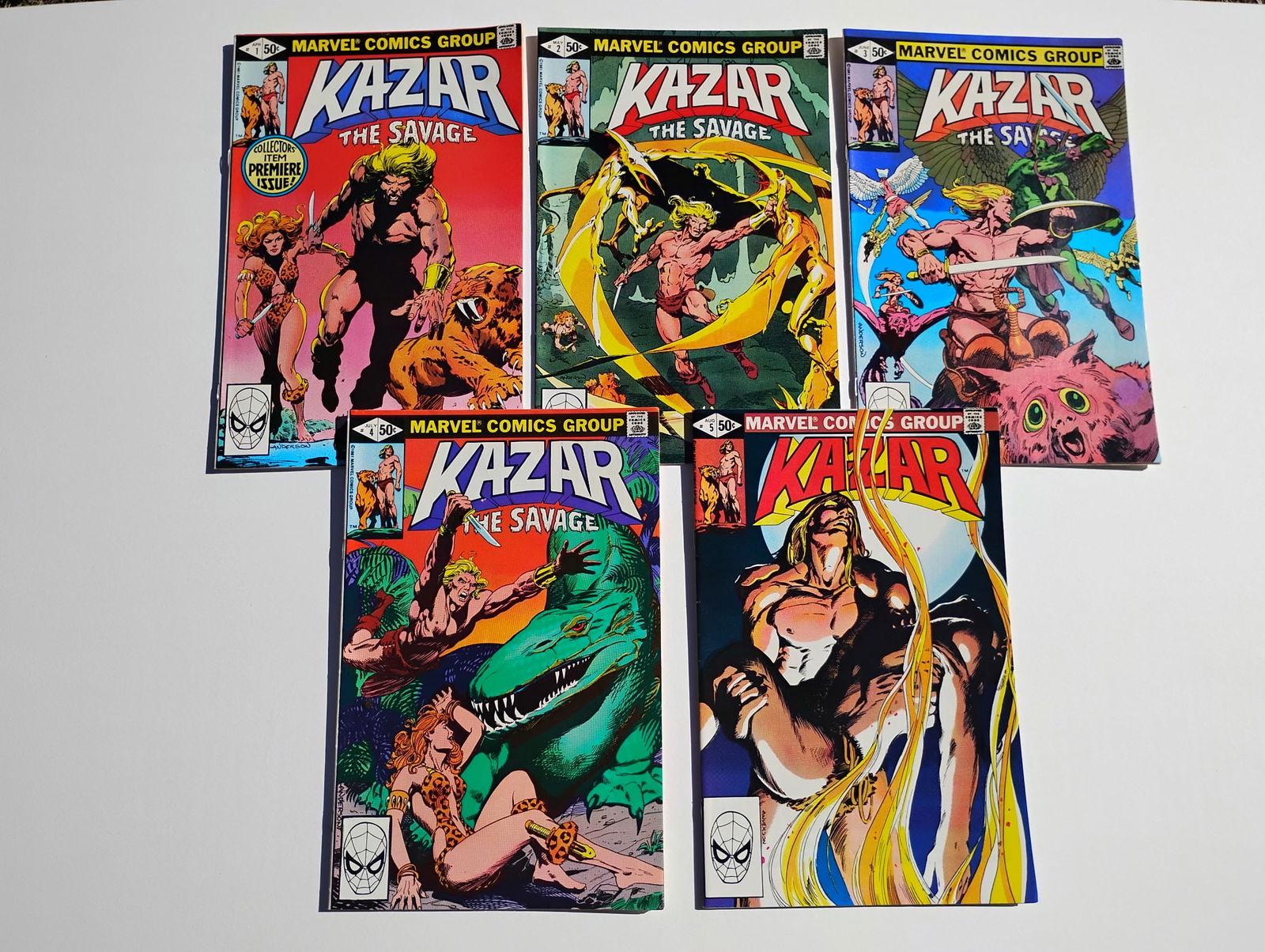 Ka-Zar The Savage #1-5 - KEY ISSUES - KAZAR (1 of 1)
