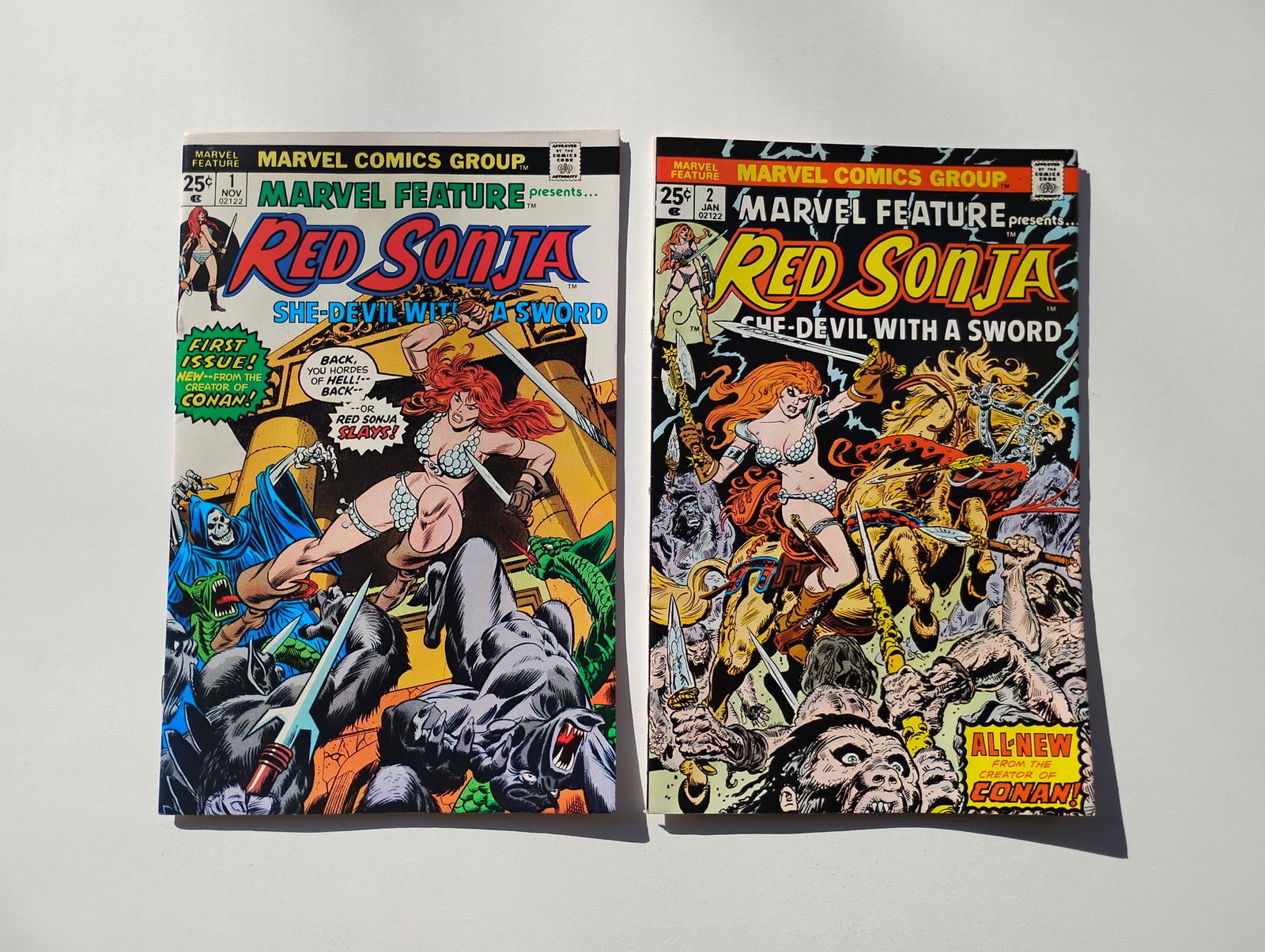 Red Sonja (Marvel Feature) #1,2 - KEY ISSUE (1 of 1)