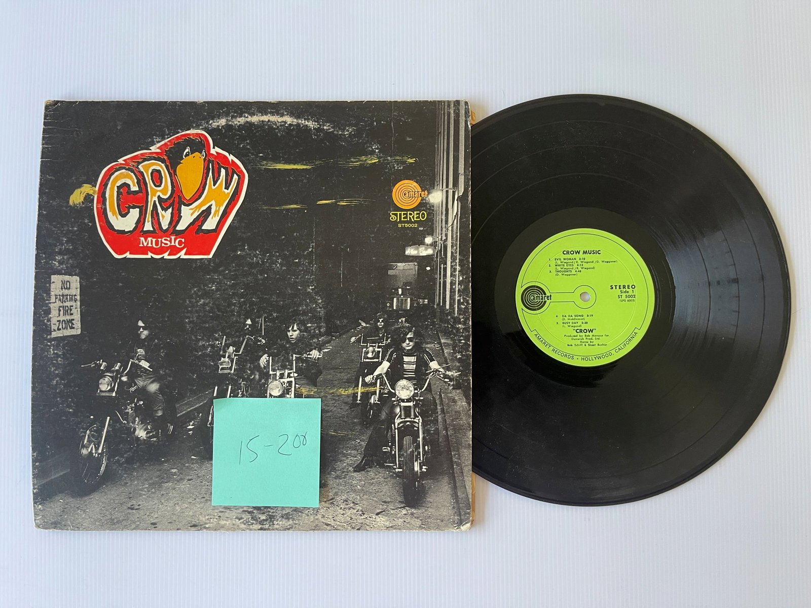 Crow – Crow Music - MINNESOTA HISTORY: Crow – Crow Music Amaret – ST5002 $15-200 ALBUM-NM COVER-VG+ Blues-rock quintet formed in 1967 by frontman Dave Wagner, guitarist Dick Wiegand, his bassist brother Larry, drummer Denny Craswell, a