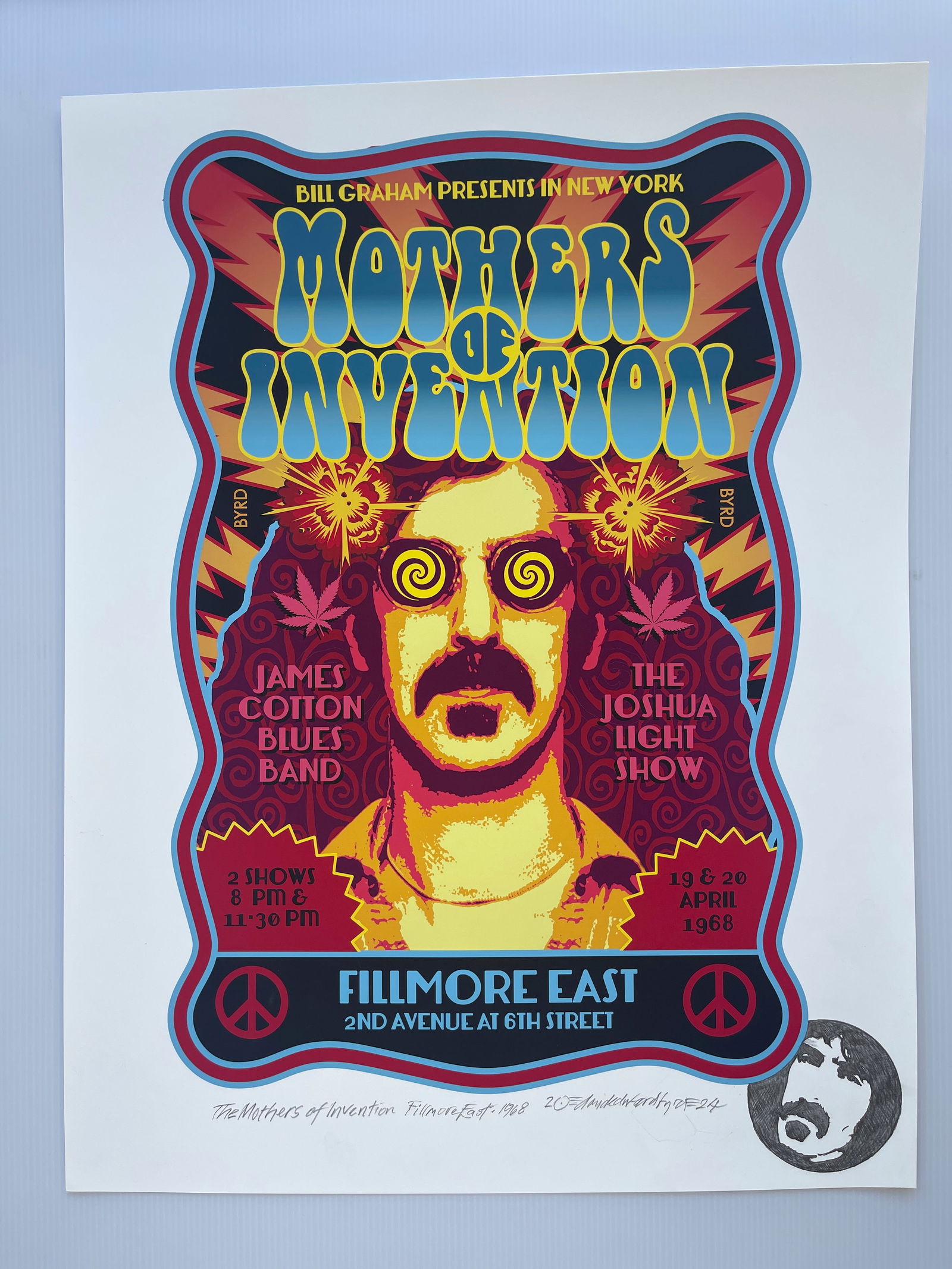 FRANK ZAPPA - DAVID BYRD - WITH RARE REMARQUE (1 of 2)