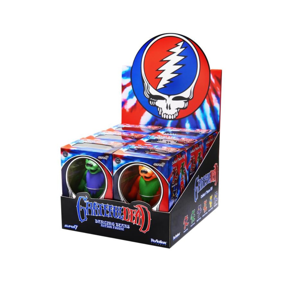 Super7 x Grateful Dead Dancing Bears Reaction Figures (Sealed Case of 6) (1 of 5)