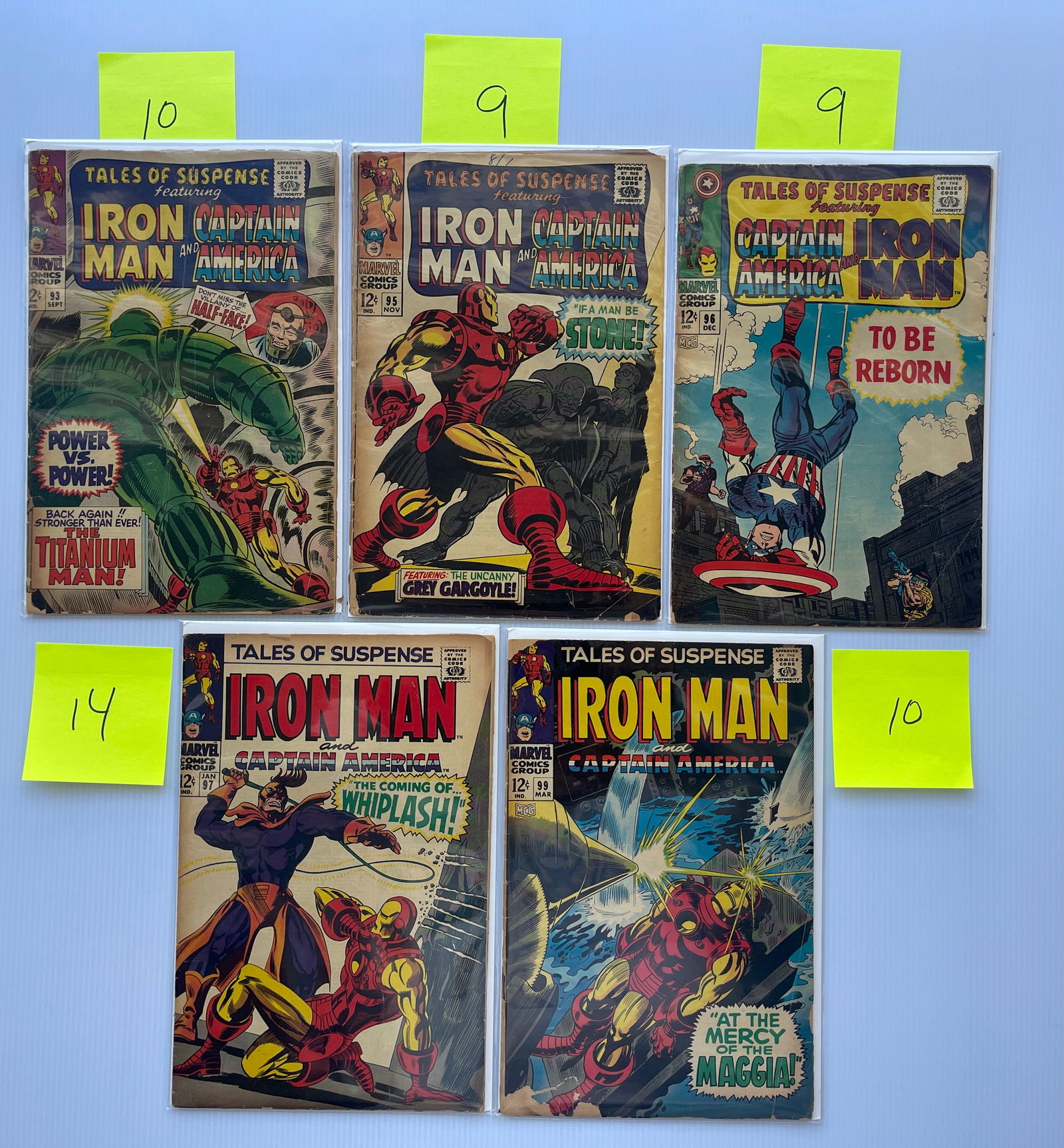TALES OF SUSPENSE - IRON MAN - SET OF 5 (1 of 1)