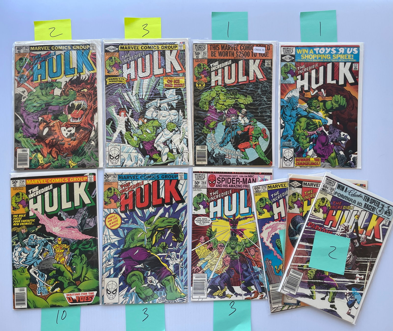 THE INCREDIBLE HULK SET OF 8: THE INCREDIBLE HULK SET OF 8
