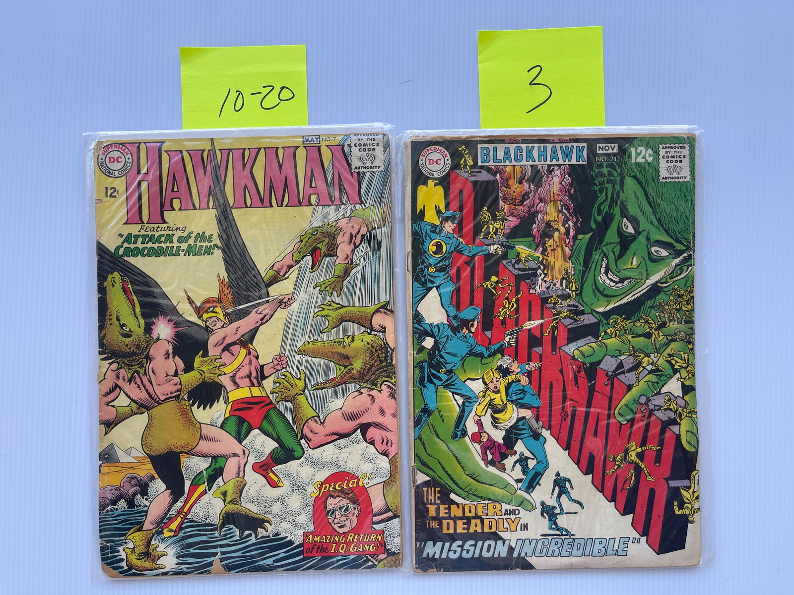 HAWKMAN #7 KEY ISSUE AND BLACKHAWK #243 (1 of 1)