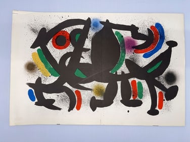 Joan Miro - "Original lithograph VIII" - Mourlot, Paris, 1972