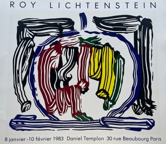 APPLE - ROY LICHTENSTEIN 1983 ORIGINAL LITHO