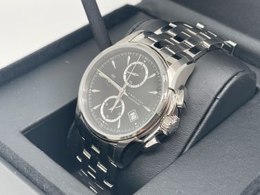 Hamilton Jazzmaster Automatic Chronograph Black Dial Men's Watch H326160