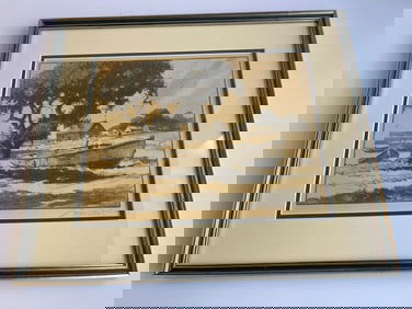 GORDON GRANT - OLD BOATS NEVER DIE LITHO - SIGNED