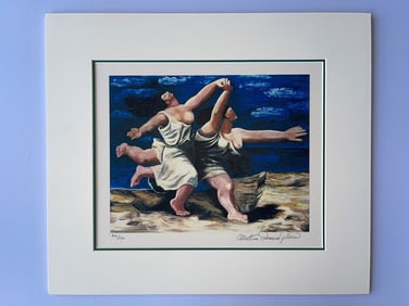 PICASSO - TWO WOMEN RUNNING ON THE BEACH