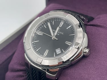 PHILIPPE CHARRIOL Celtic Geneve Watch CE443Q Swiss Made Quartz 43mm