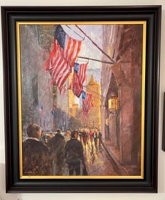 Michele Byrne (American, b. 1959) - MID-TOWN FLAGS
