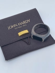 John Hardy Lava Stone Diamond Men’s .925 Ring