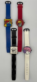 PETER MAX WATCH COLLECTION - 4 VINTAGE WATCHES