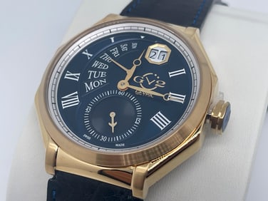 GV2 BY GEVRIL Marchese Quartz Blue Dial Men's Watch Item No. 42424