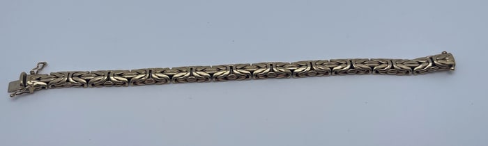 VINTAGE 14k GOLD BYZANTINE BRACELET