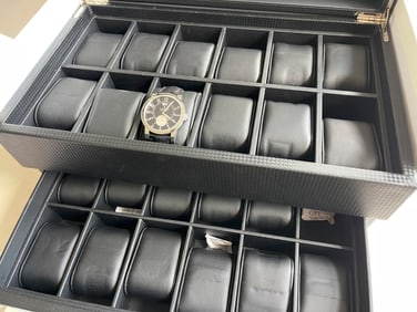 CORUM WATCH AND 24 WATCH DISPLAY CASE SET