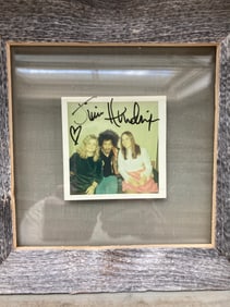 JIMI HENDRIX PHOTO WITH AUTHENTICATED SIGNATURE - DISPLAY TABLE