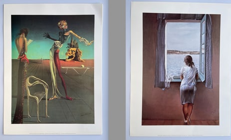 A PAIR OF SALVADOR DALI LITHO PRINTS
