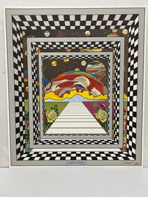 PETER MAX ORIGINAL 1969 LITHO - MINT - SIGNED