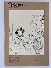 PETER MAX GALLERY SHOW POSTER - 1975 - JACK GALLERY