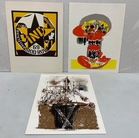 THREE lithographs printed in Xxe Siecle magazine