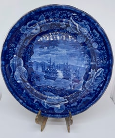 STAFFORDSHIRE Macdonough's Victory Historical Blue Plate