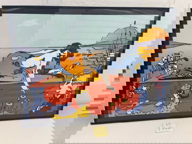 PETER MAX SIGNED Serigraph - Sunday Afternoon - RARE ARTISTS PROOF