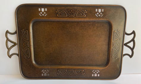1910 WMF Copper and brass serving tray