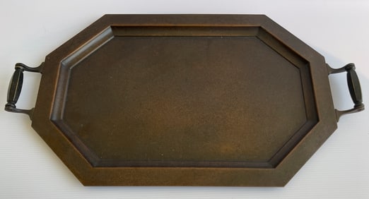 Eight-Sided Copper Arts and Crafts Serving Tray  - c1915