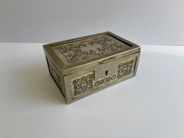 Glasgow Rose Arts and Crafts Jewelry Box - c1905