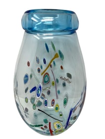 MURANO GLASS ART - Vintage Murano glass Millefiori vase