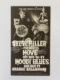 STEVE MILLER GRANDE BALLROOM POSTCARD