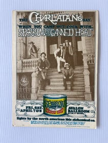 CANNED HEAT - AVALON BALLROOM POSTCARD
