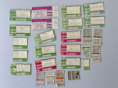 TICKET STUB COLLECTION WITH KISS, BOSTON MORE