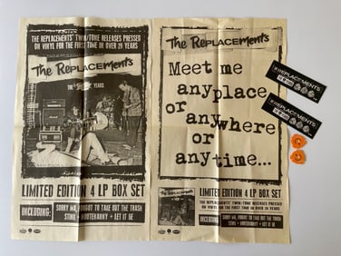 KILLER THE REPLACEMENTS POSTER SET WITH GOODIES