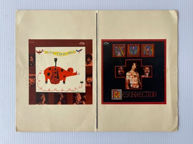 ELVIN BISHOP AND AUM UNCUT CARD