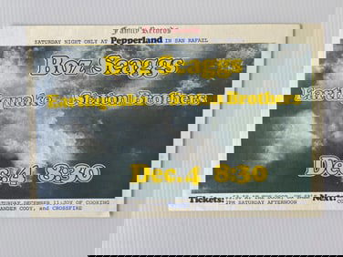 BOZ SCAGGS PEPPERLAND HANDBILL