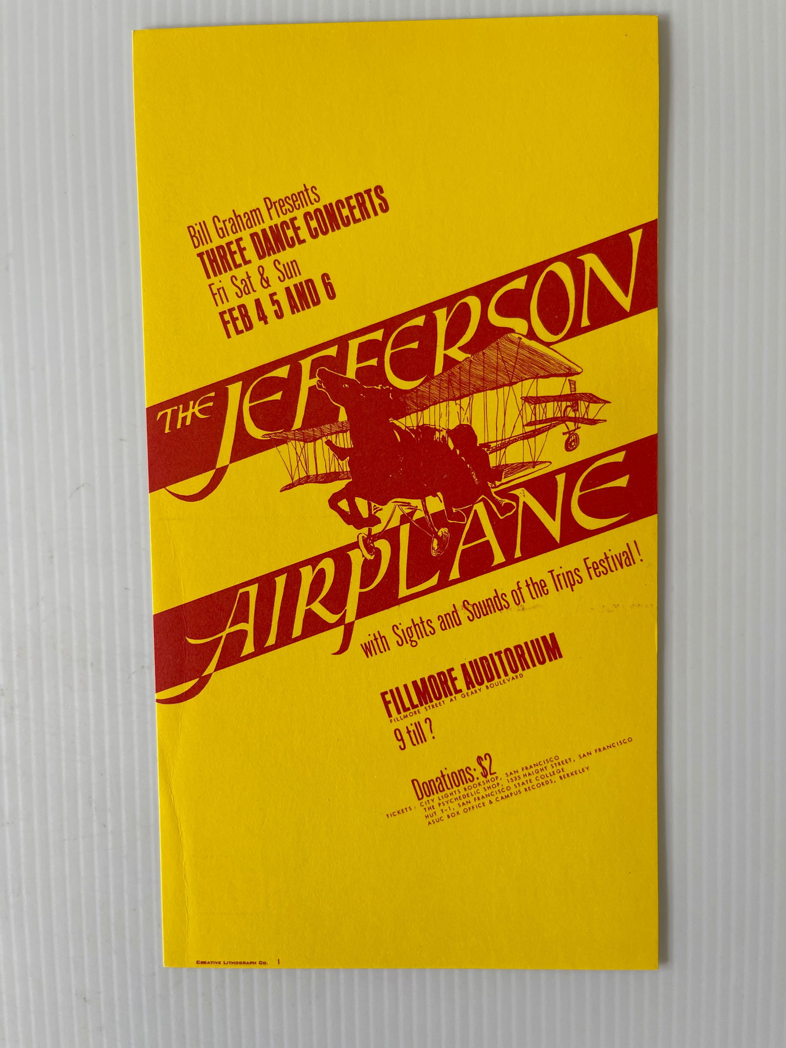 BG1- JEFFERSON AIRPLANE POSTCARD (1 of 2)
