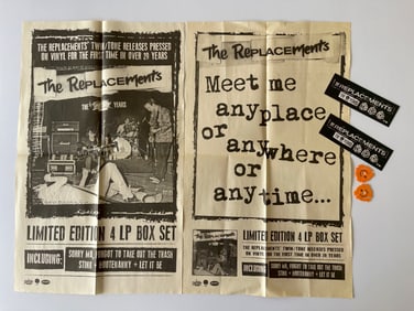 KILLER THE REPLACEMENTS POSTER SET WITH GOODIES